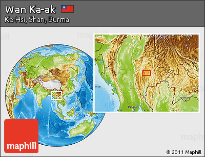 Physical Location Map of Wan Ka-ak