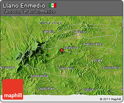 Satellite 3D Map of Llano Enmedio