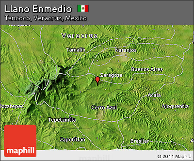 Satellite 3D Map of Llano Enmedio