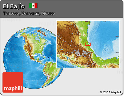 Physical Location Map of El Bajío