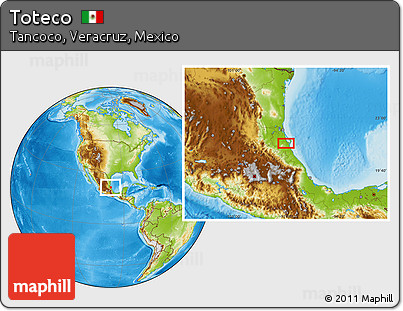 Physical Location Map of Toteco