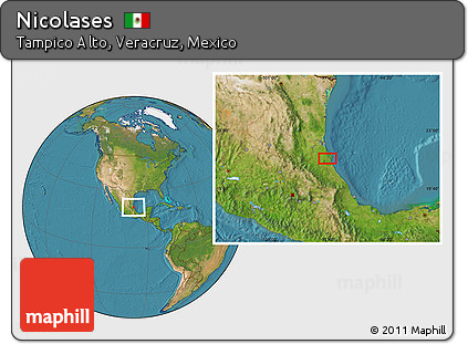 Satellite Location Map of Nicolases