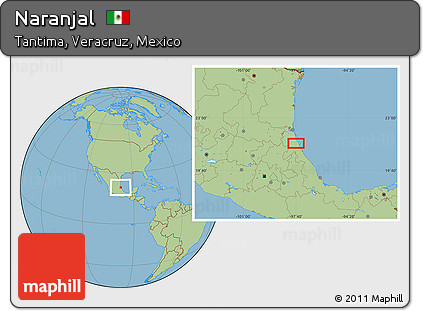 Savanna Style Location Map of Naranjal