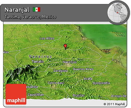 Satellite Panoramic Map of Naranjal