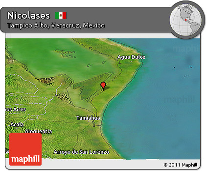 Satellite Panoramic Map of Nicolases