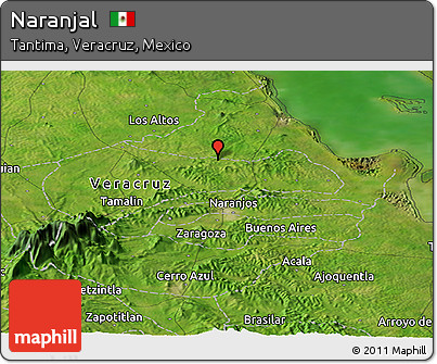 Satellite Panoramic Map of Naranjal