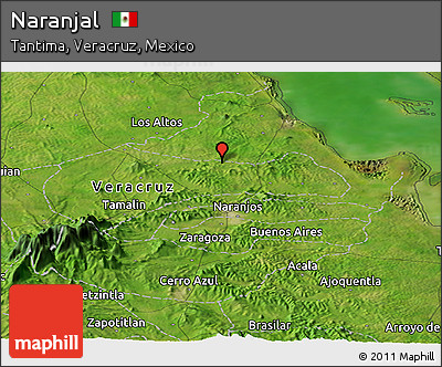 Satellite Panoramic Map of Naranjal