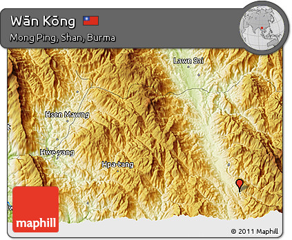 Physical 3D Map of Wān Kōng