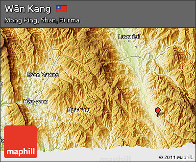 Physical 3D Map of Wān Kang