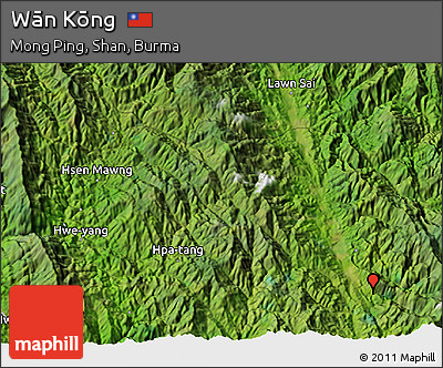 Satellite 3D Map of Wān Kōng
