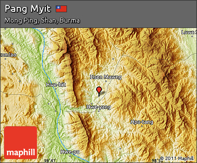 Physical Map of Pang Myit