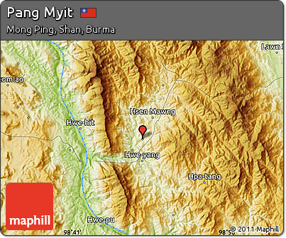 Physical Map of Pang Myit