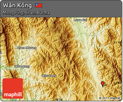 Physical Map of Wān Kōng
