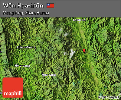 Satellite Map of Wān Hpa-htūn