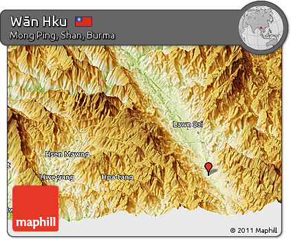 Physical Panoramic Map of Wān Hku