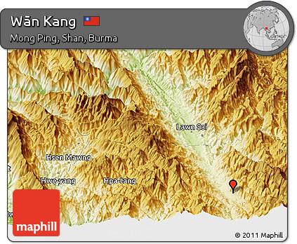 Physical Panoramic Map of Wān Kang