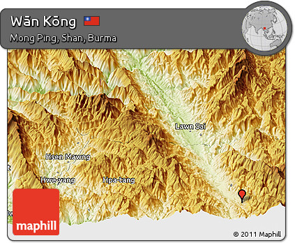 Physical Panoramic Map of Wān Kōng