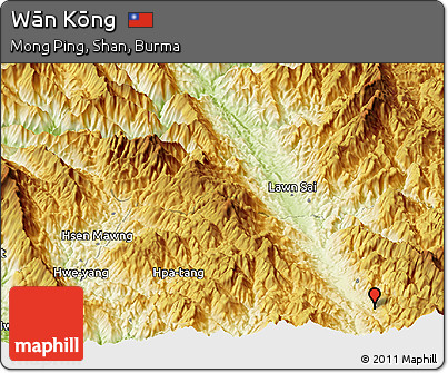 Physical Panoramic Map of Wān Kōng