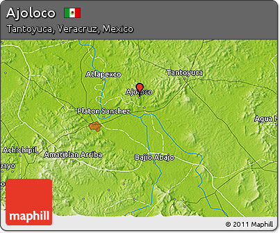 Physical 3D Map of Ajoloco