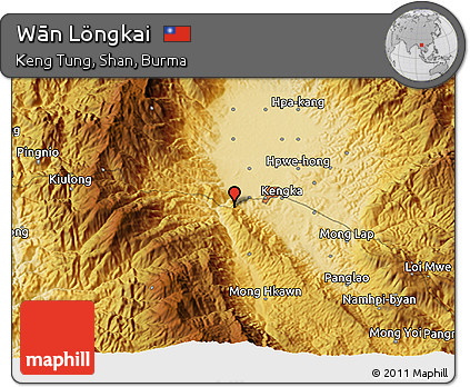 Physical 3D Map of Wān Löngkai