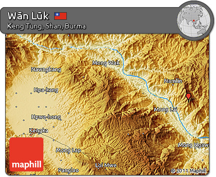Physical 3D Map of Wān Lūk