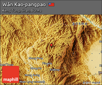 Physical 3D Map of Wān Kao-pangpao