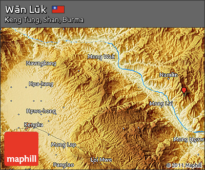 Physical 3D Map of Wān Lūk