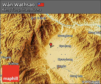 Physical 3D Map of Wān Wathsao