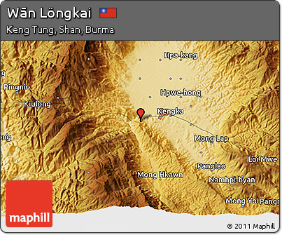 Physical 3D Map of Wān Löngkai