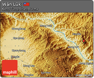 Physical 3D Map of Wān Lūk
