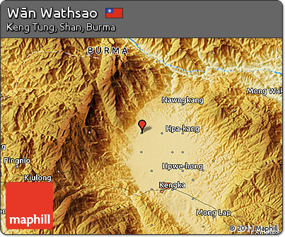 Physical 3D Map of Wān Wathsao