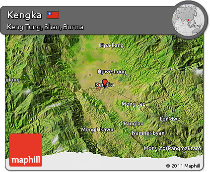 Satellite 3D Map of Kengka