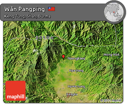 Satellite 3D Map of Wān Pangping