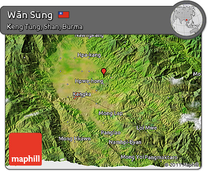 Satellite 3D Map of Wān Süng