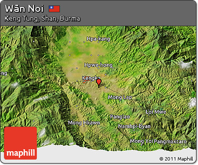 Satellite 3D Map of Wān Noi