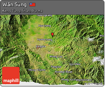 Satellite 3D Map of Wān Süng