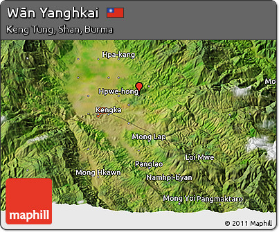 Satellite 3D Map of Wān Yanghkai