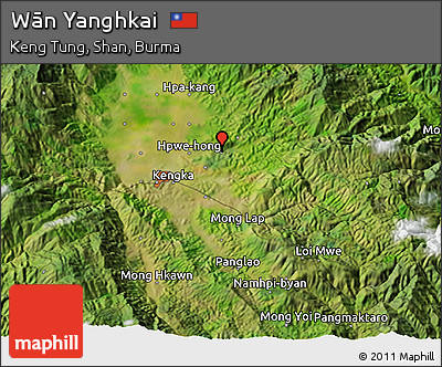 Satellite 3D Map of Wān Yanghkai