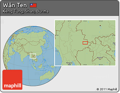 Savanna Style Location Map of Wān Ten