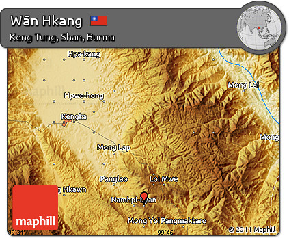 Physical Map of Wān Hkang