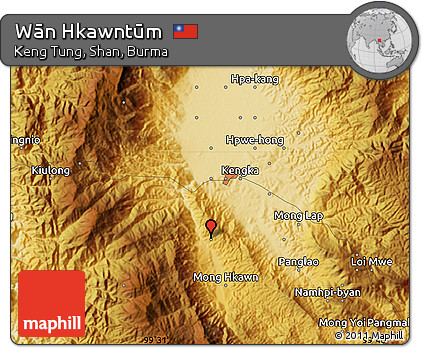 Physical Map of Wān Hkawntūm