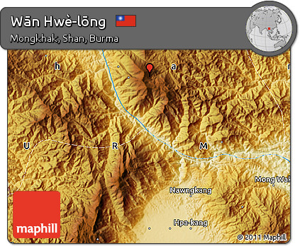 Physical Map of Wān Hwè-lōng