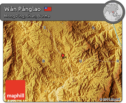 Physical Map of Wān Pānglao