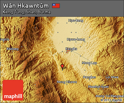 Physical Map of Wān Hkawntūm
