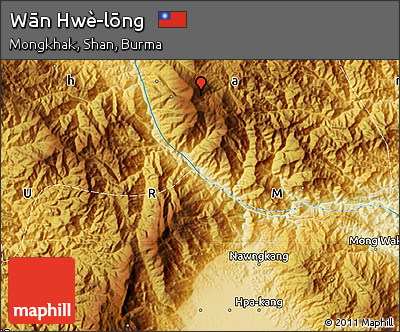 Physical Map of Wān Hwè-lōng