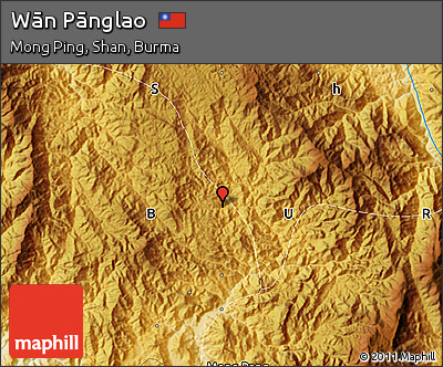 Physical Map of Wān Pānglao