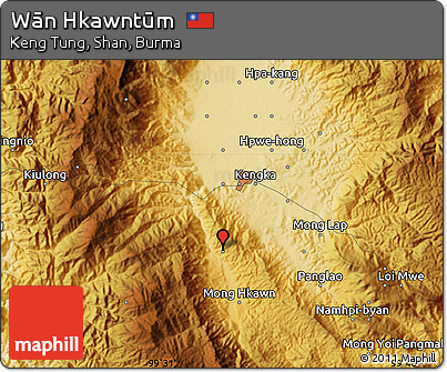 Physical Map of Wān Hkawntūm