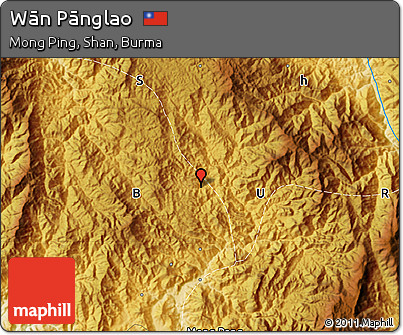 Physical Map of Wān Pānglao