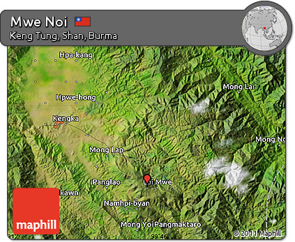 Satellite Map of Mwe Noi
