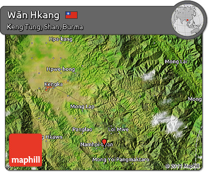 Satellite Map of Wān Hkang